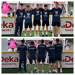 Die "Roadrunner" bei der Sparkassen Fairplay Soccer Tour 2025