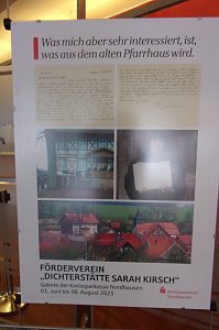 Finissage zur Sarah Kirsch Ausstellung in der Kreissparkasse