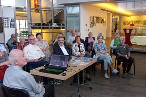 Finissage zur Sarah Kirsch Ausstellung in der Kreissparkasse