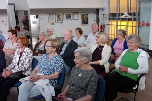 Finissage zur Sarah Kirsch Ausstellung in der Kreissparkasse