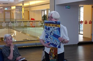 Finissage zur Sarah Kirsch Ausstellung in der Kreissparkasse