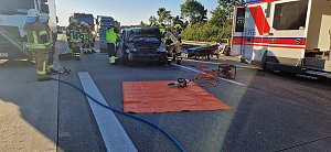 Schwerer Unfall auf der A38
