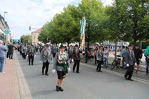 Peter Blei unterwegs beim Ellricher Sch&uuml;tzenfest