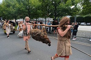 Peter Blei unterwegs beim Ellricher Sch&uuml;tzenfest