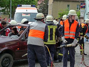 Rettungsarbeiten vor Ort