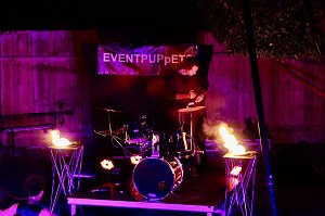 Spektakul&auml;re Feuershow von "EVENTPUPPETS" beim Mittelalterstadtfest in Bad Langensalza