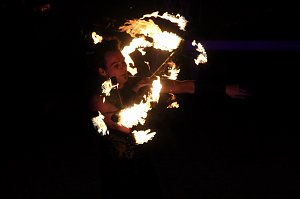 Spektakul&auml;re Feuershow von "EVENTPUPPETS" beim Mittelalterstadtfest in Bad Langensalza