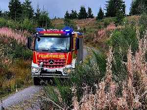 Waldbrand&uuml;bung der Feuerwehren 