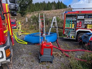 Waldbrand&uuml;bung der Feuerwehren 