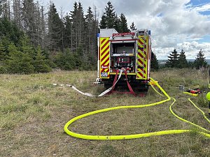 Waldbrand&uuml;bung der Feuerwehren 