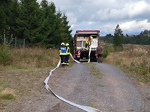 Waldbrand&uuml;bung der Feuerwehren 