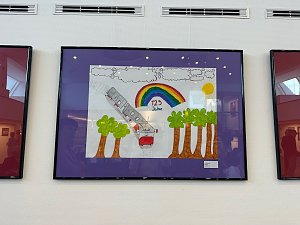 Bilderausstellung zum 125. Stra&szlig;enbahn-Jubil&auml;um in der Kreissparkasse Nordhausen 