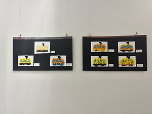 Bilderausstellung zum 125. Stra&szlig;enbahn-Jubil&auml;um in der Kreissparkasse Nordhausen 