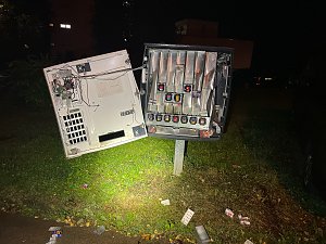 Bild des gesprengten Automaten