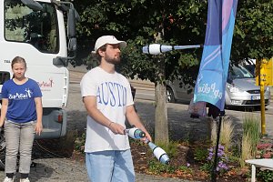 Nordhausen zusammen feiert auf dem Rathausplatz
