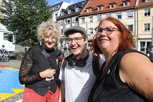 Nordhausen zusammen feiert auf dem Rathausplatz