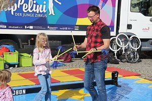 Nordhausen zusammen feiert auf dem Rathausplatz