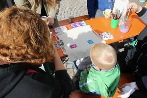 Nordhausen zusammen feiert auf dem Rathausplatz
