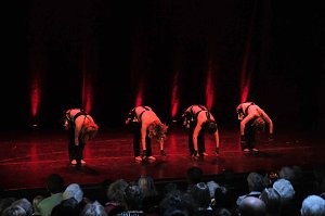 Peter Blei unterwegs beim Theaterfest