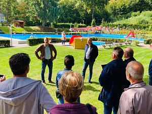 Einweihung des neuen Planschbeckens im Ilfelder Freibad