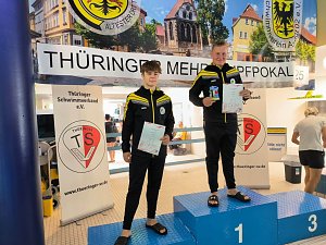 Fünf Nordhäuser Schwimmer nahmen am Mehrkampf in Arnstadt teil