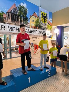 Fünf Nordhäuser Schwimmer nahmen am Mehrkampf in Arnstadt teil