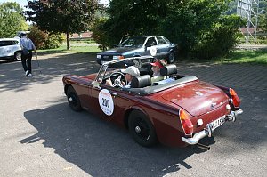 Der Stausee Kelbra war am Wochenende Etappenziel f&uuml;r die Youngtimer der Creme 21 Tour