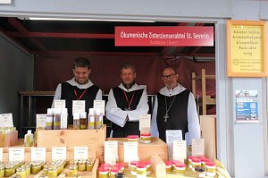 Peter Blei unterwegs beim Klostermarkt in Walkenried