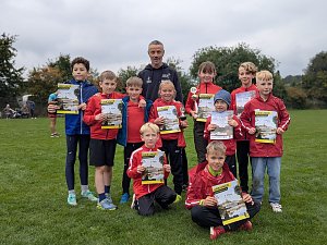 Der HSG Nachwuchs beim Stadtpark Lauf in Sondershausen