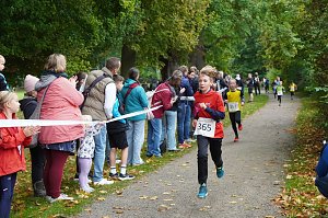 Der HSG Nachwuchs beim Stadtpark Lauf in Sondershausen