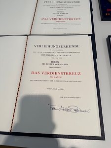 Auszeichnung f&uuml;r Dr. Dieter Kornmann