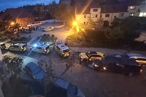 Blasiiplatz in Nordhausen gestern Abend