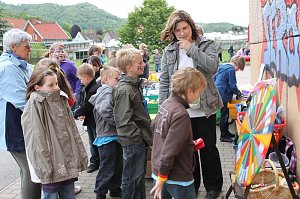 Eine Schule hat gefeiert