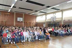 Eine Schule hat gefeiert