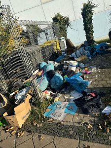 M&uuml;ll auf &ouml;ffentlichen Pl&auml;tzen in Bad Langensalza 