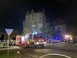 Wohnhaus in Flammen