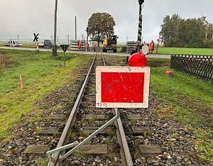 Bildergalerie der Grundhafte Instandsetzung Bahn&uuml;bergang am Gleisdreieck Siersleben