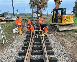 Bildergalerie der Grundhafte Instandsetzung Bahn&uuml;bergang am Gleisdreieck Siersleben