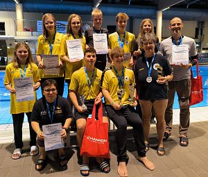 Nordh&auml;user Teilnehmer am 24-Stunden-Schwimmen in M&uuml;hlhausen