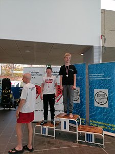 Die Nordh&auml;user Nachwuchsschwimmer bei der Kurzbahnmeisterschaft in Gotha