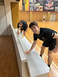 Vorbereitungen für das Handball-Wochenende