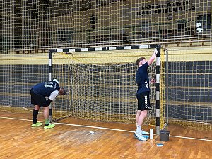 Vorbereitungen für das Handball-Wochenende