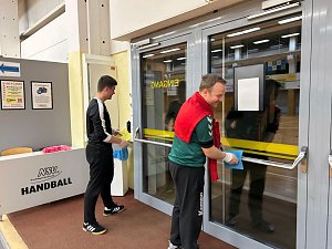 Vorbereitungen für das Handball-Wochenende