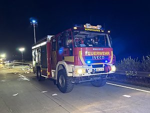 LKW-Unfall auf der Autobahn 38