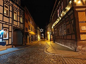 Peter Blei unterwegs im vorweihnachtlichen Nordhausen