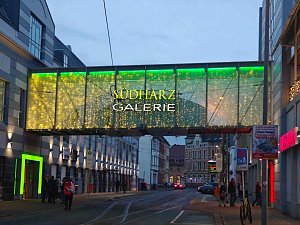 Peter Blei unterwegs im vorweihnachtlichen Nordhausen