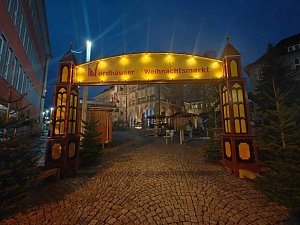 Peter Blei unterwegs im vorweihnachtlichen Nordhausen