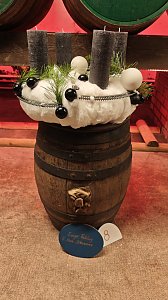 Adventskranz zum Thema Eisenbahn