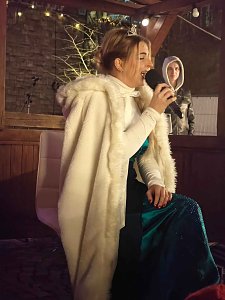 Berit Finke und Franz Karafka auf dem Nordh&auml;user Weihnachtsmarkt