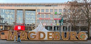 Peter Blei unterwegs in Magdeburg